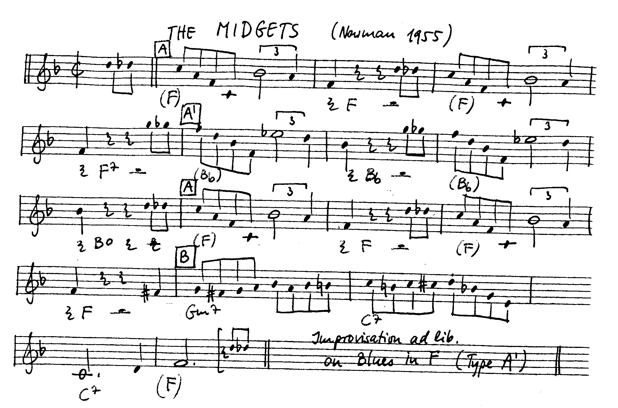 the midgets leadsheet – book us for your next 20s or gatsby event